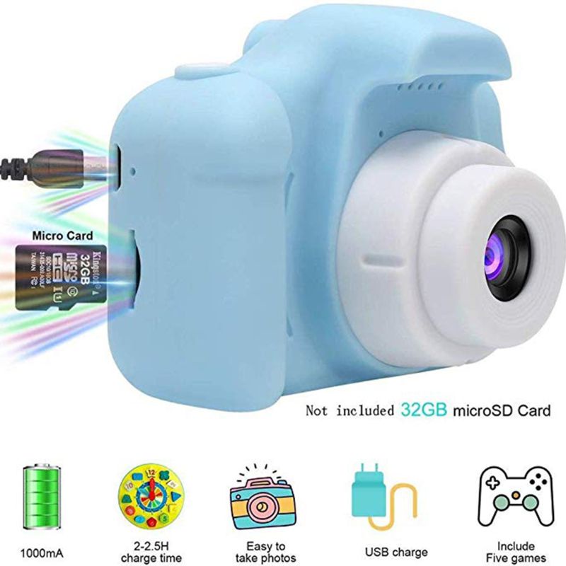 Máy ảnh kỹ thuật số mini 2 inch đồ chơi giáo dục cho bé
 | BigBuy360 - bigbuy360.vn