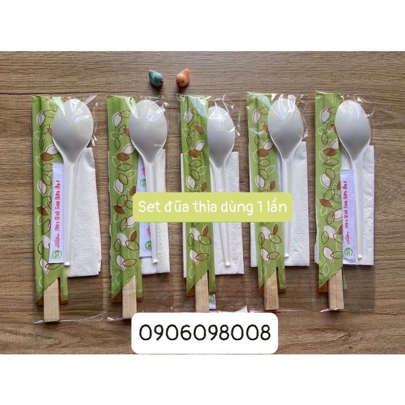 [GIÁ SỈ] set thìa,đũa,tăm,giấy ăn dùng 1 lần