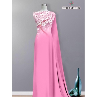 Vải áo dài hoa sứ