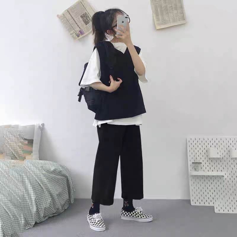 ÁO GILE NỈ STYLE HÀN QUỐC BASIC - Áo gile trơn kèm video sản phẩm shop tự quay