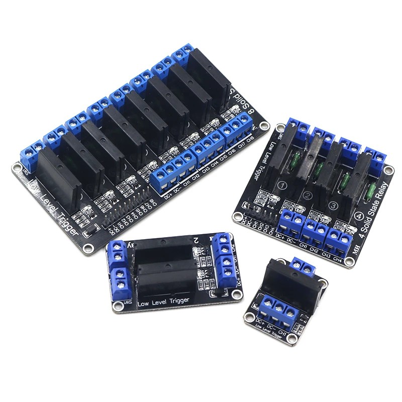 5V Relay 1 2 4 8 Channel OMRON SSR High Low Level Solid State Relay Module 250V 2A For Arduino