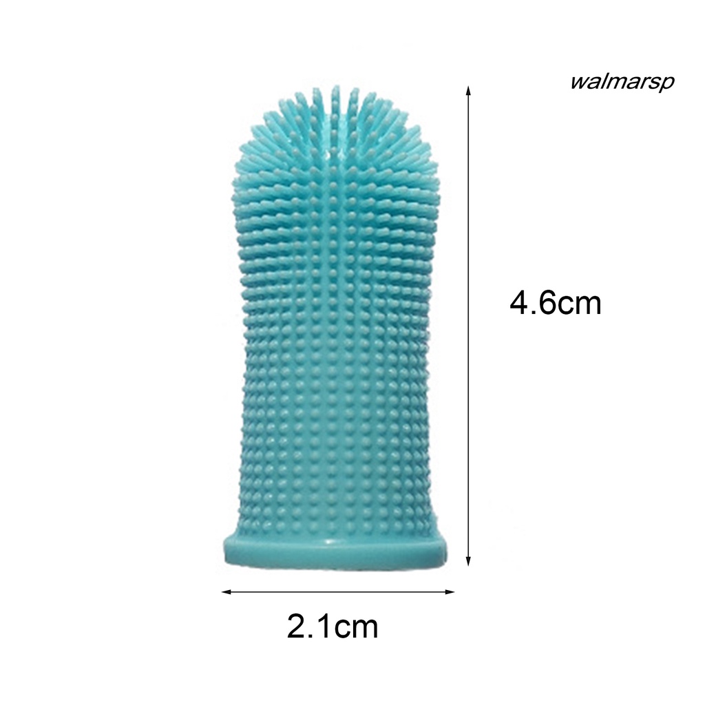 Bàn Chải Đánh Răng Bằng Silicon Mềm Đeo Ngón Tay Chống Mài Mòn Cho Thú Cưng