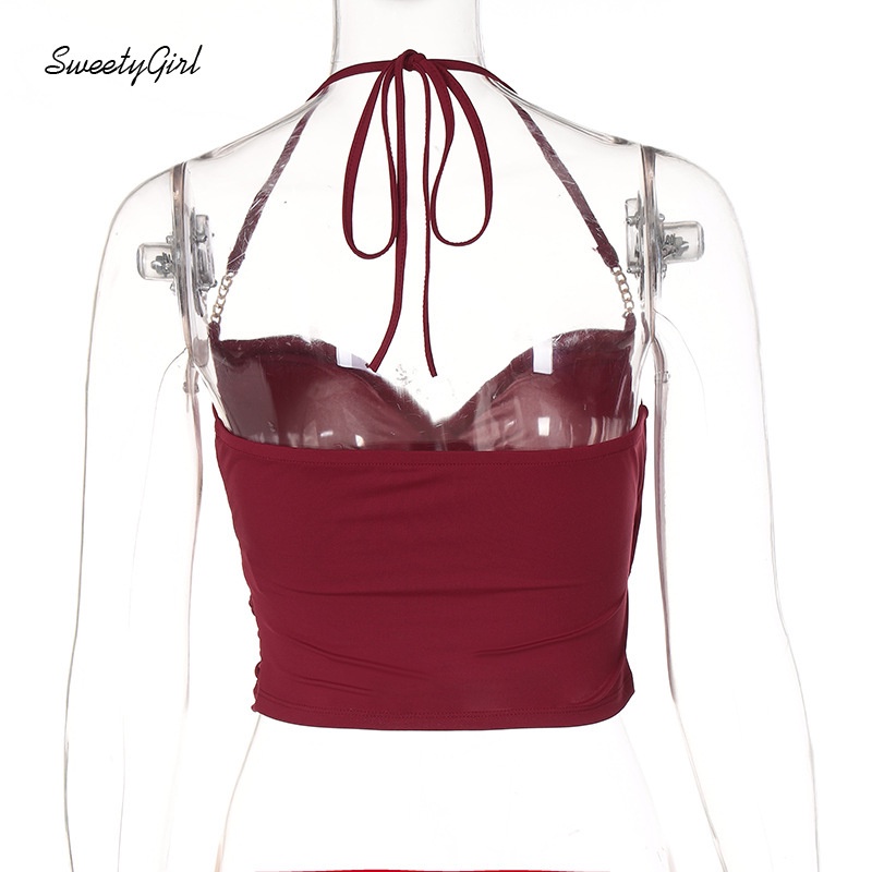 Áo Tank Top Hai Dây Cổ Chữ V Màu Sắc Ngọt Ngào Quyến Rũ Cho Nữ