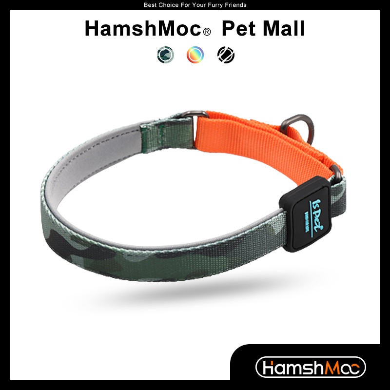 HamshMoc Vòng cổ huấn luyện chó cưng có đệm mềm mại trọng lượng nhẹ dễ điều chỉnh tùy chọn màu sắc