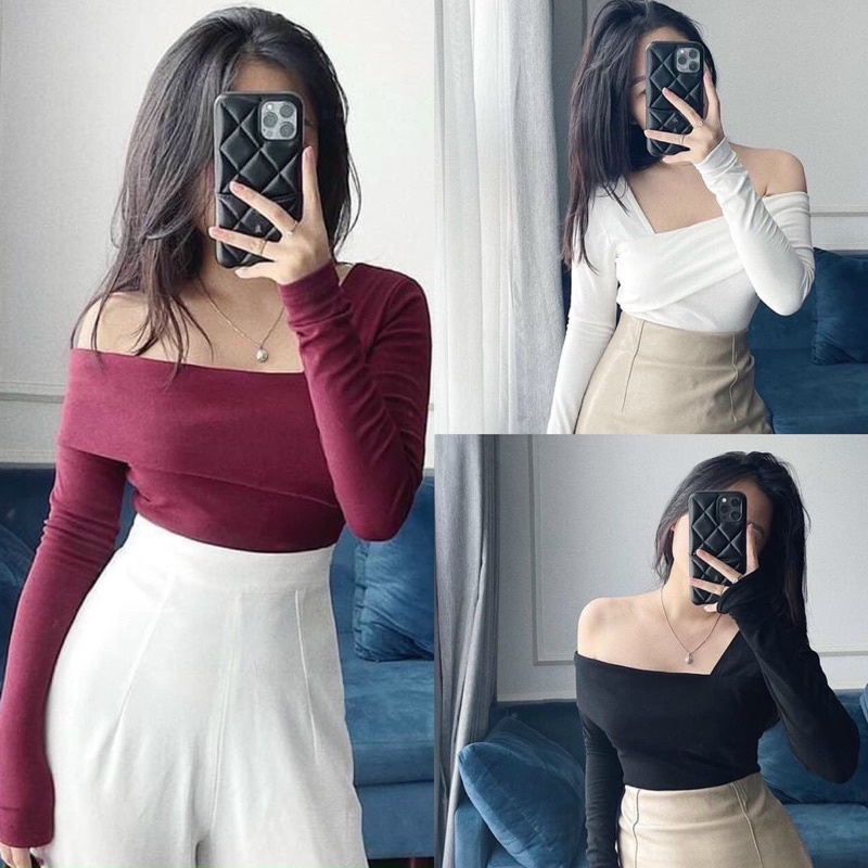 ÁO LEN LỆCH VAI