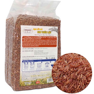 Gạo lứt đỏ hữu cơ Kim Thiên Lộc túi 1kg