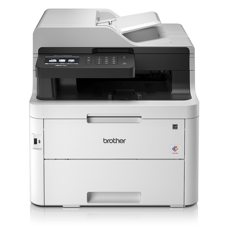 Máy in Laser màu đa năng Brother MFC-L3750CDW - In màu 2 mặt tự động, Scan, Copy, Fax, WiFi - Hàng Chính Hãng