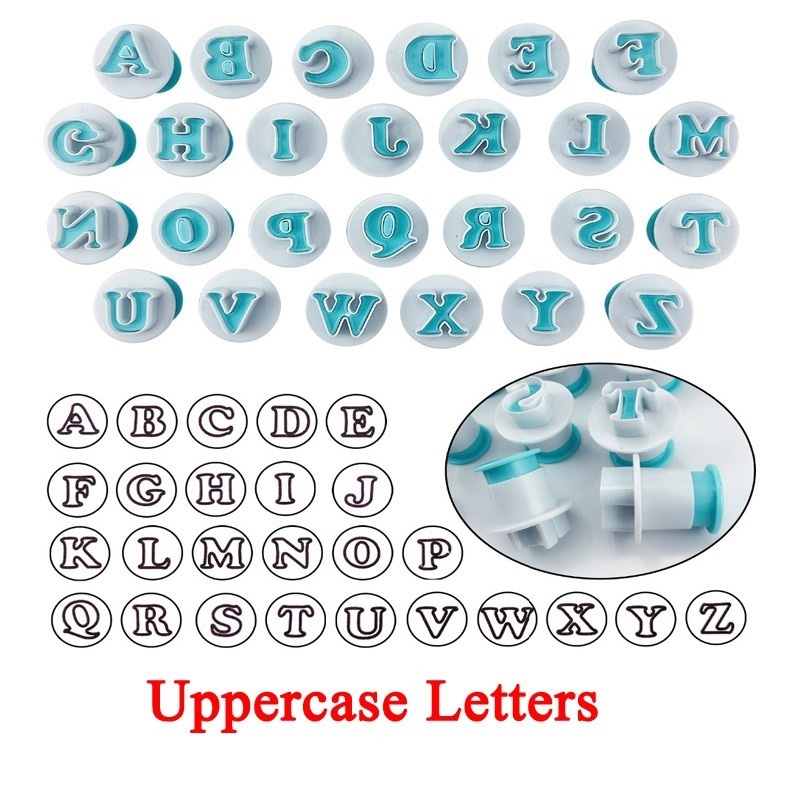 Set 10 / 26 Khuôn Cắt Bánh Quy Đa Năng Tiện Dụng Hình Chữ Cái Xinh Xắn