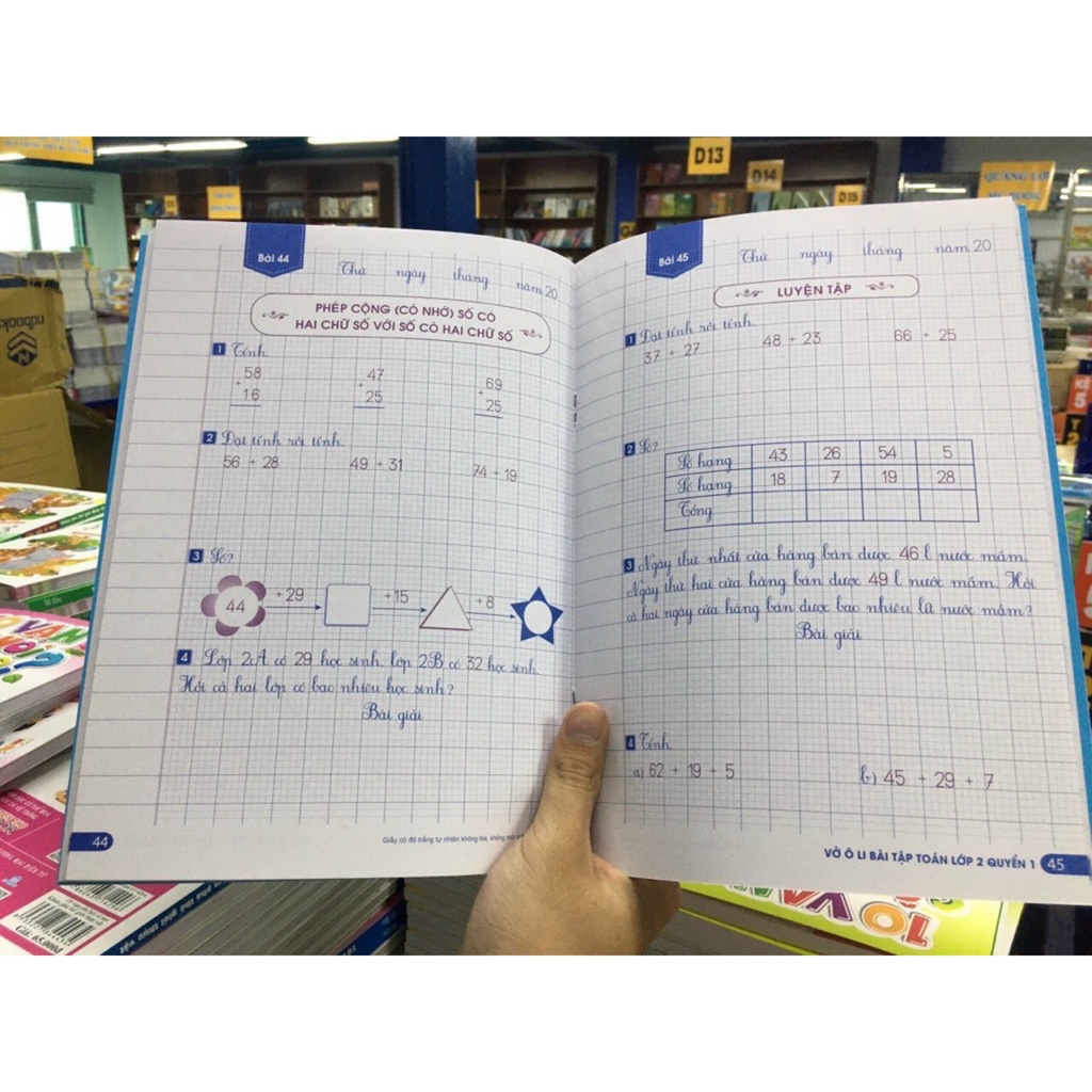 Sách Vở Ô Li Bài Tập Toán 2 Quyển 1 + Quyển 2 (Biên Soạn theo chương trình Giáo dục phổ thông mới)
