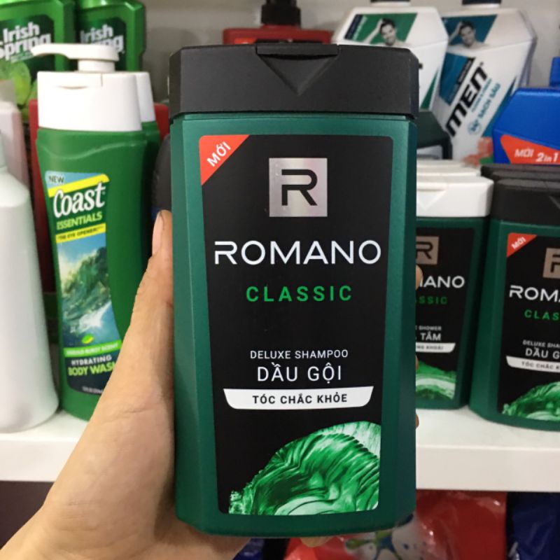 Dầu gội đầu Romano Dầu gội nam Classic Tắm gội 2In1 180g/650g