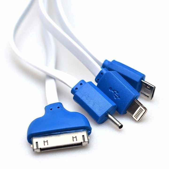 Cáp sạc đa năng 4 in 1 cổng USB Micro chân kim cho IPSS Nokia có đèn led youngcityshop 30.000
