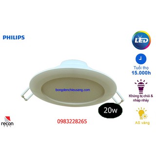 Đèn LED Âm Trần Philips DN020B 8W LED6 D90