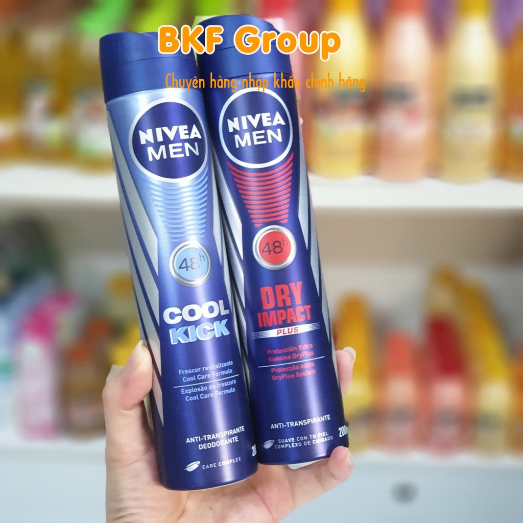 Xịt Khử Mùi 48h Nivea Men 200ml -  nội địa Đức