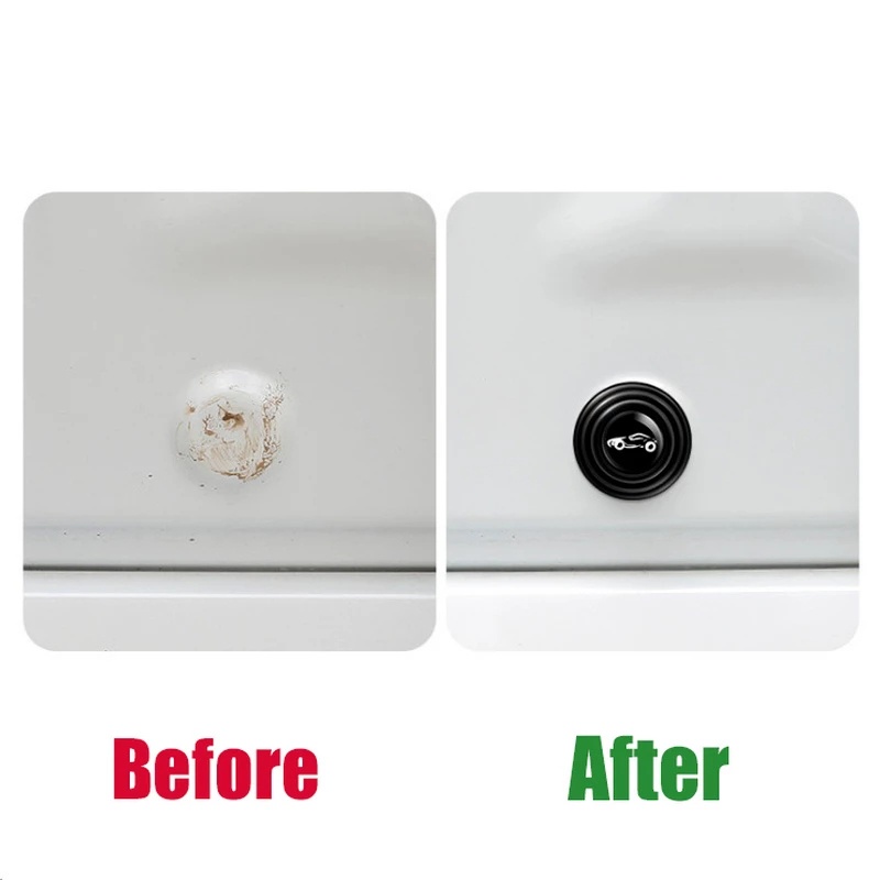 Set 10 Miếng Đệm Silicon Mini Tự Dính Cách Âm Chống Sốc Thông Dụng Cho Cửa Xe Hơi