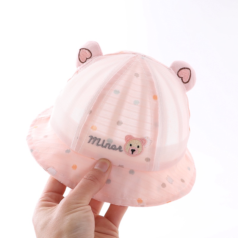 Nón Tai Bèo Cotton Mỏng Chống Nắng Dễ Thương Cho Bé Sơ Sinh