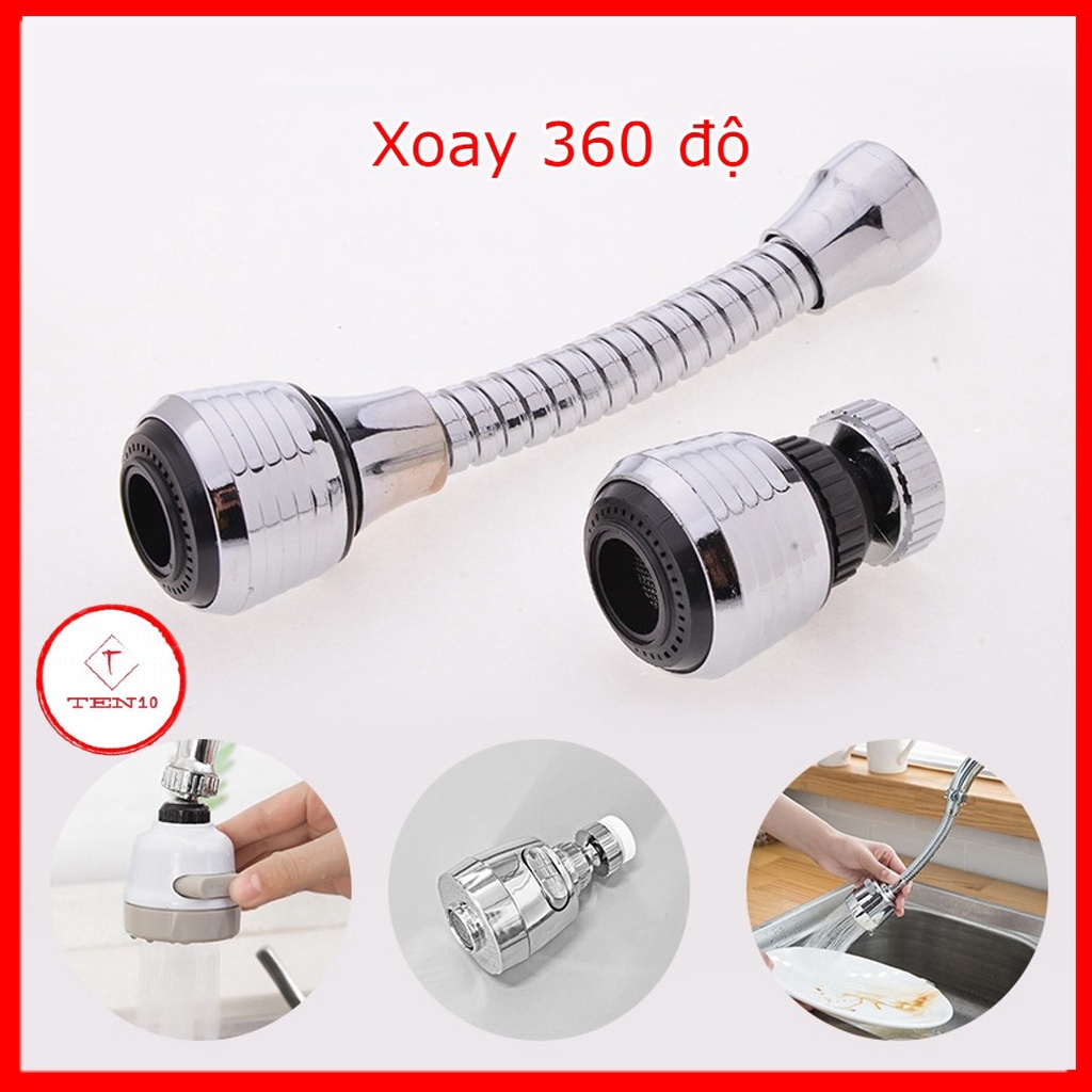 Đầu nối vòi nước bồn rữa tay xoay 360 độ có 2 chế độ tăng áp suất nước dễ dàng lắp đặt sử dụng bằng inox cao cấp