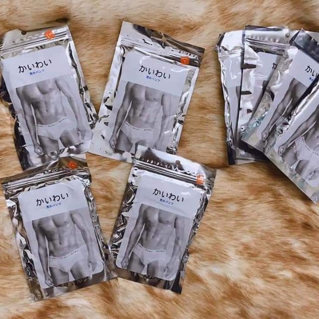 Quần Lót Nam Cotton Co Giãn Quần Sịp Đùi Túi Zip Bạc