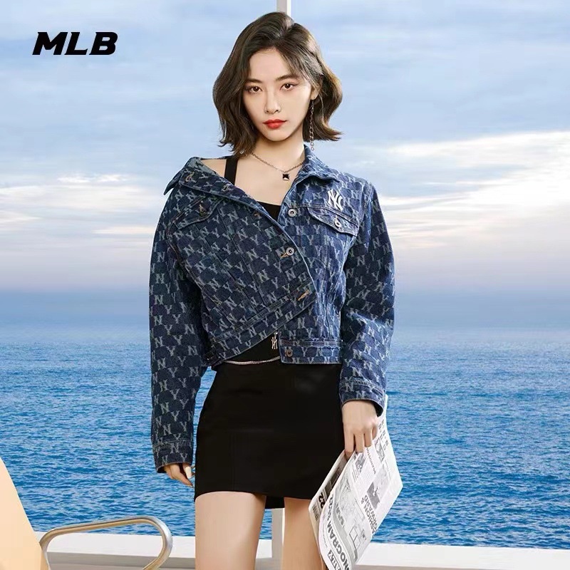 Áo Khoác Denim Dáng Ngắn Họa Tiết Hoa Phong Cách Retro Đường Phố Hàn Quốc Cho Cặp Đôi