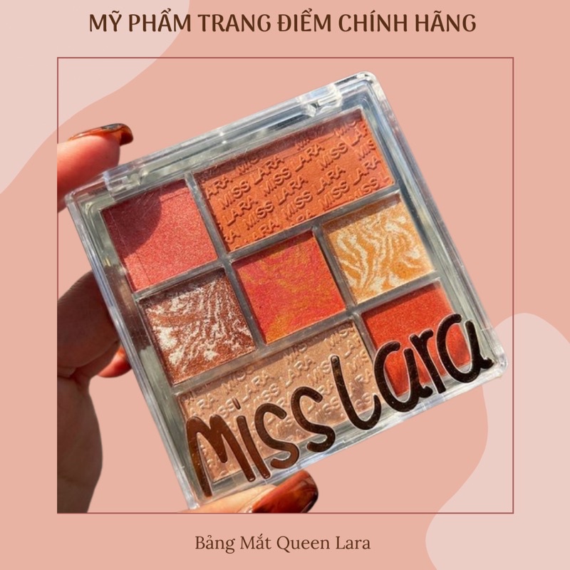 Bảng Mắt Queen Lara Like The Sun  Eyeshadow Palette Tặng Kèm Cọ Phấn Mắt