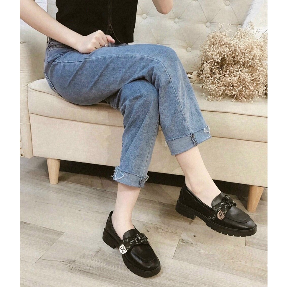 Boot nơ Gucc cổ thấp siêu HOT đế đúc 2p hàng cao cấp da cực xịn form chuẩn lên chân cực xinh - Chị Chảnh Store