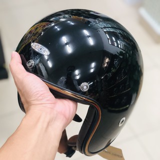 Mũ bảo hiểm 3/4 Balder light đen bóng