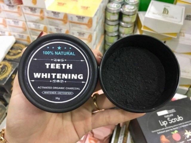 😀 😀 BỘT TẨY TRẮNG RĂNG THAN TRE HOẠT  TÍNH (TEETH WHITENING