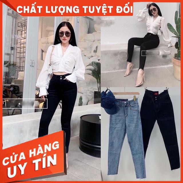 QUẦN JEANS DÁNG ÔM ĐÁY SIÊU CAO TRÊN RỐN- hình thật shop chụp | BigBuy360 - bigbuy360.vn