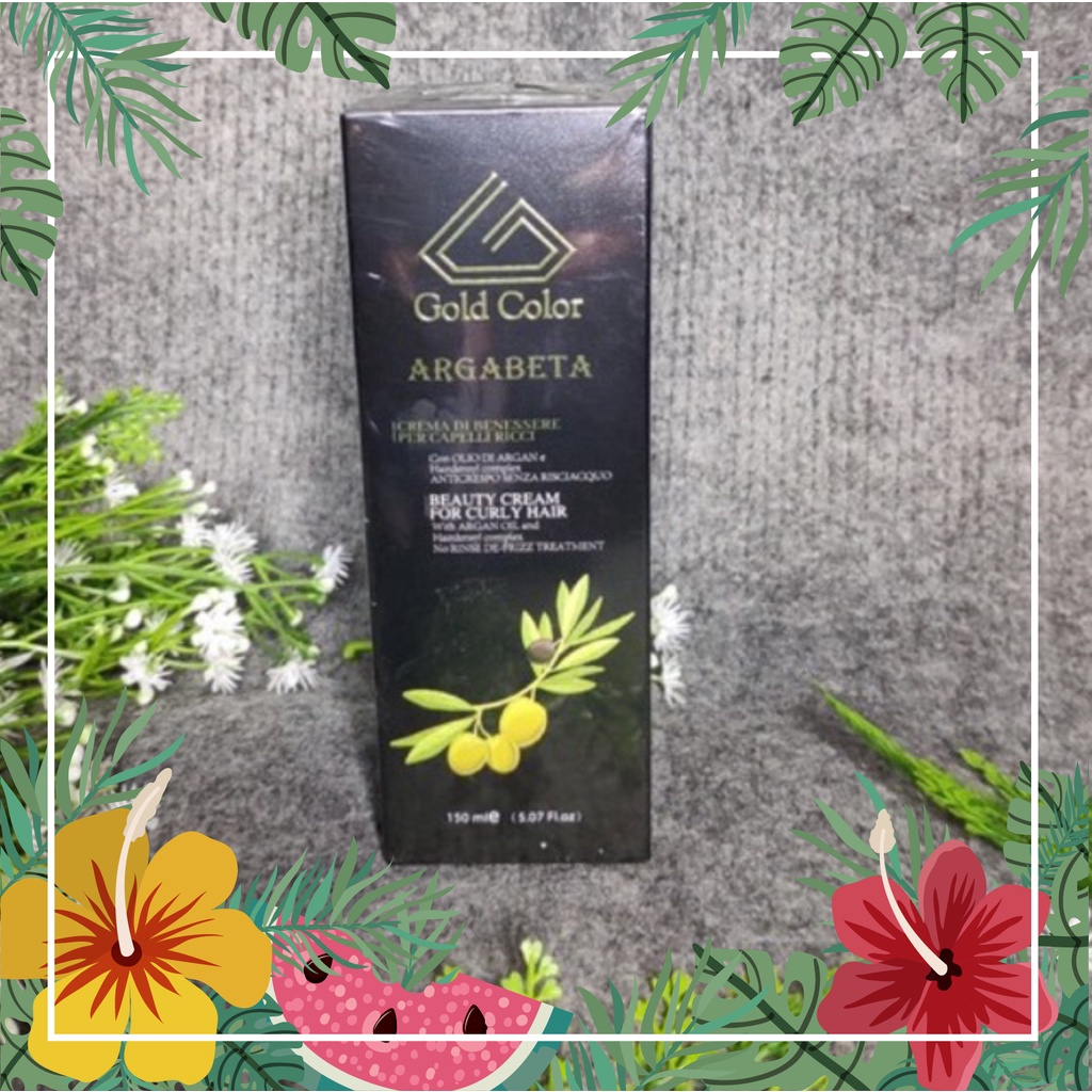 (HCM) Kem xả khô Gold Color ARGABETA Beauty Cream For Curly Hair dành cho tóc xoăn 150ml