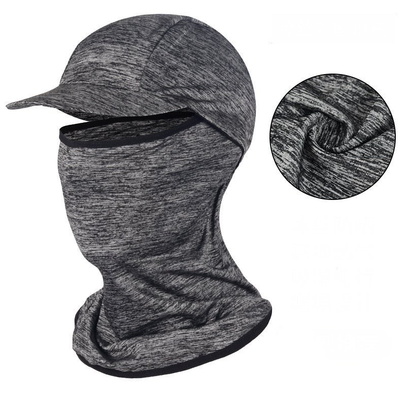 Mũ liền khẩu trang chống nắng cotton lụa siêu mát