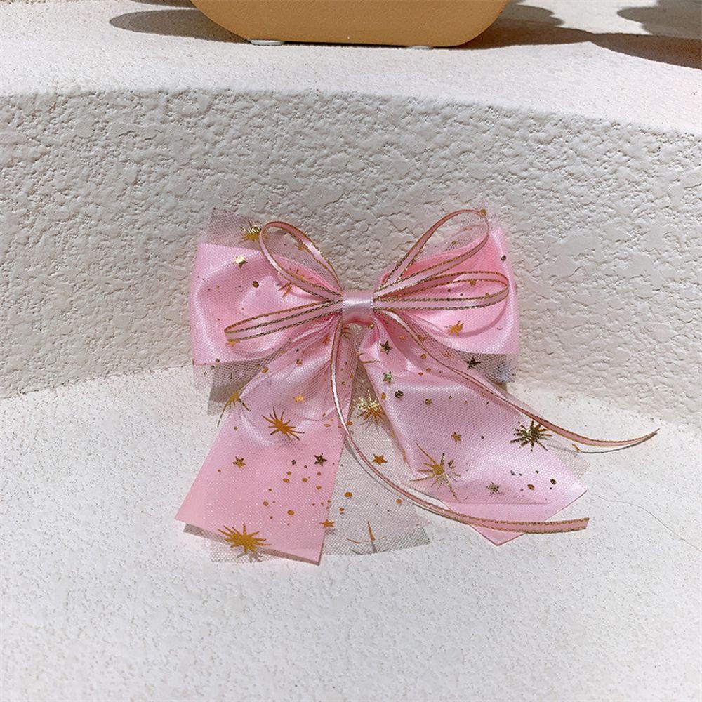 Kẹp Tóc Hình Nơ / Ngôi Sao / Nơ Xinh Xắn Cho Nữ