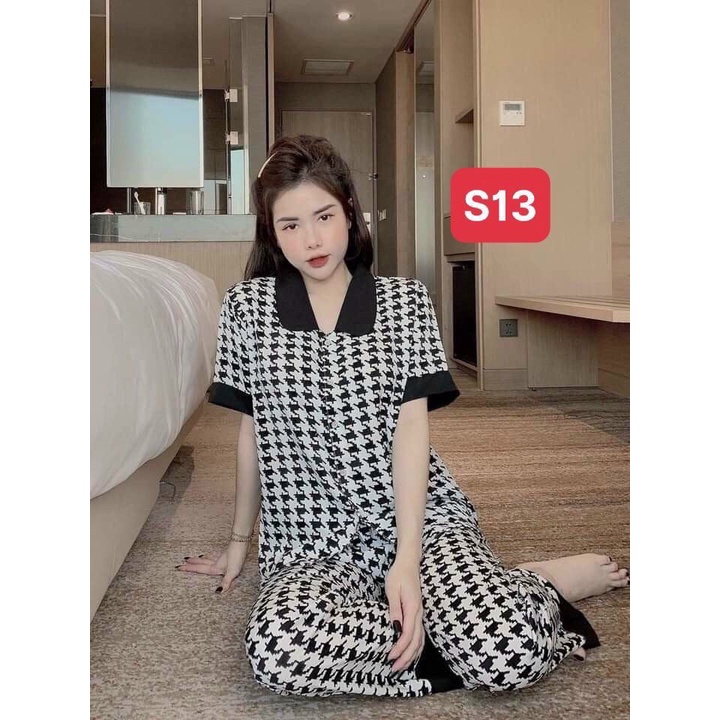 Bộ Pijama Tay cộc Quần dài