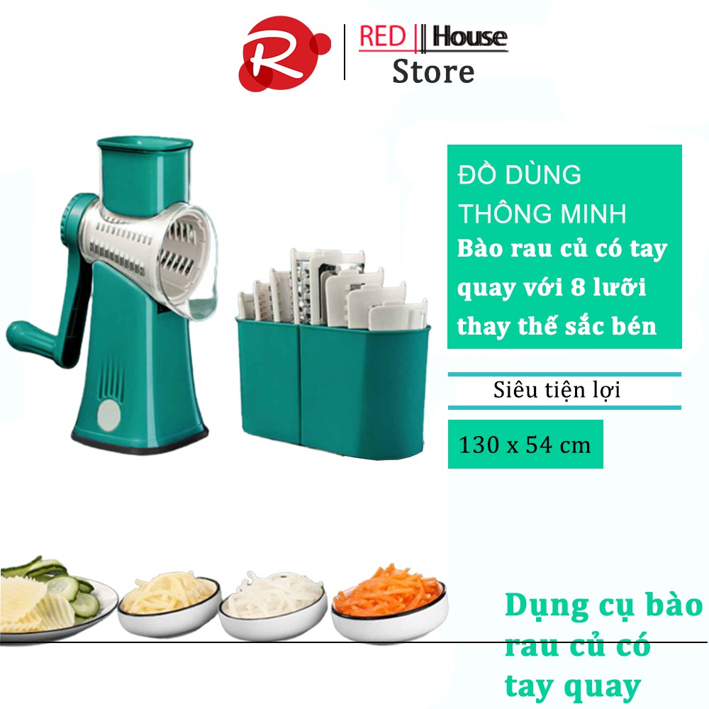 Dụng Cụ Bào Rau Củ 8 Lưỡi Thay Thế SSGP Cao Cấp Có Tay Quay Nạo Rau Củ Một Cách Dễ Dàng