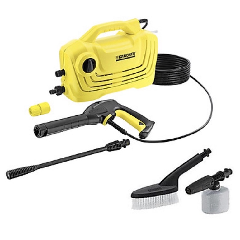 Combo Máy phun rửa áp lực cao Karcher K 2 Classic và Bộ đầu chà, bình xịt-Chính Hãng-New