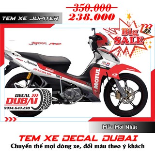 Tem Trùm Jupiter Fi Đỏ Trắng Motul
