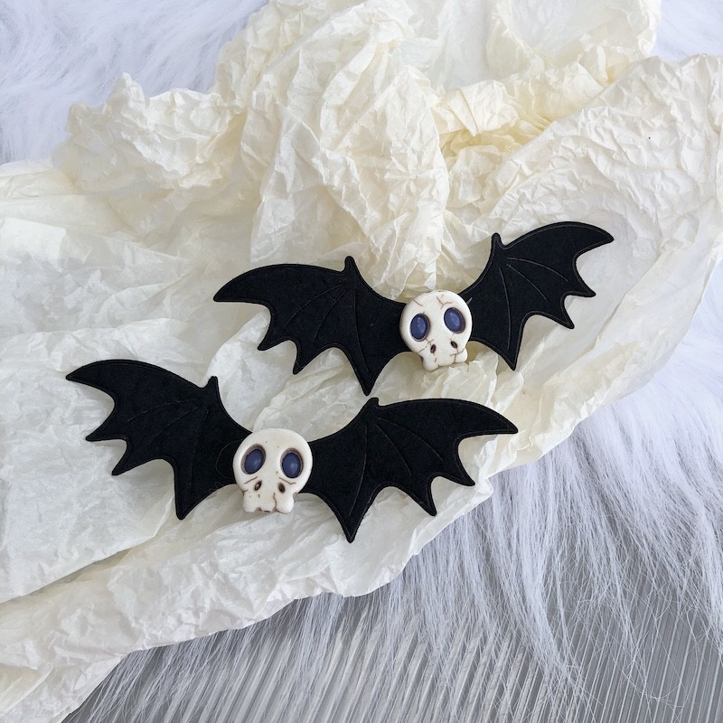 Kẹp Tóc Hình Cánh Dơi Hóa Trang halloween y2k