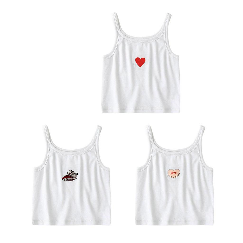 Áo Thun Lửng Không Tay Thời Trang Dành Cho Nữ