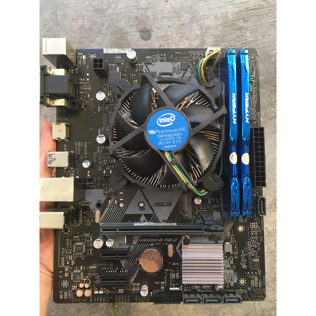 Combo CPU I3 9100f 7W + MAIN ASUS PRIME H310M-E R2.0 M2 + RAM 16GB DRR4 BUSS 2133