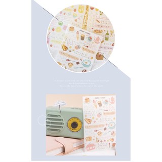 STICKER giấy đơn giản nhẹ nhàng