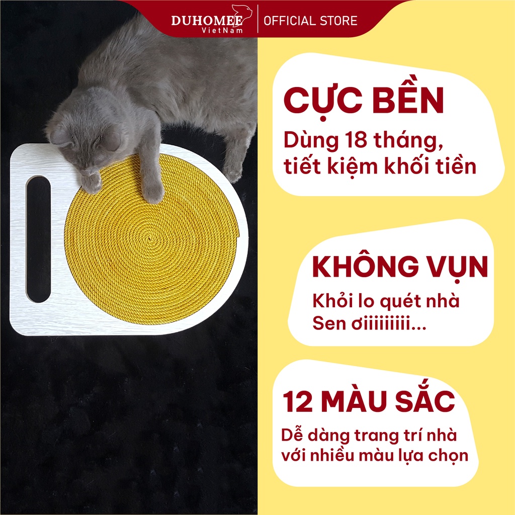 Bàn cào móng NGUYÊN KHỐI BỀN 2 NĂM tiết kiệm tiền 1 TAY CẦM - Catca