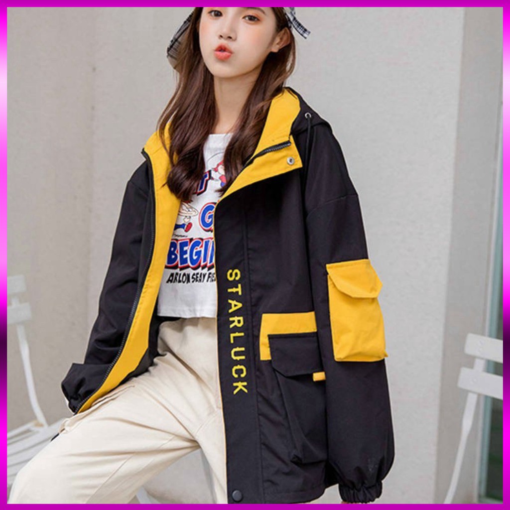 ( HÌNH THẬT ) ÁO KHOÁC KAKI HỘP HÀN QUỐC  IN CHỮ STAR LUCK | BigBuy360 - bigbuy360.vn