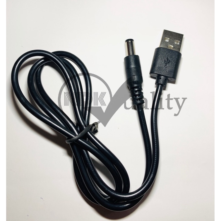 Dây Cáp Sạc USB 5V sang jack đầu tròn DC 5.5mm.