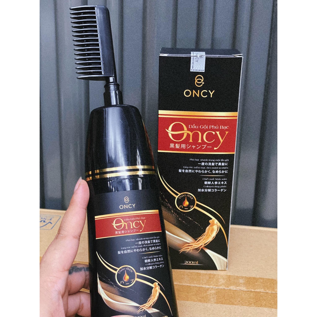 Dầu Gội Phủ Bạc Oncy Black Hair 200ml