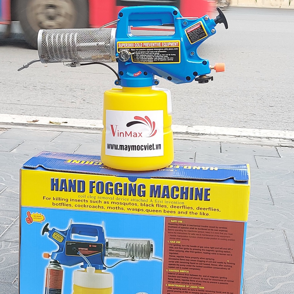 Máy phun tạo khói cho phim trường sân khấu dùng bình ga mini