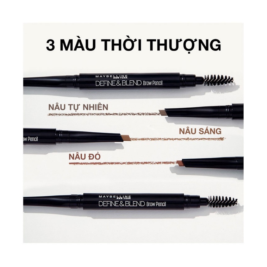 Chì Kẻ Mày Siêu Đơn Giản Và Tiện Lợi Define & Blend Maybelline New York (0.16g) Tông Red Brown