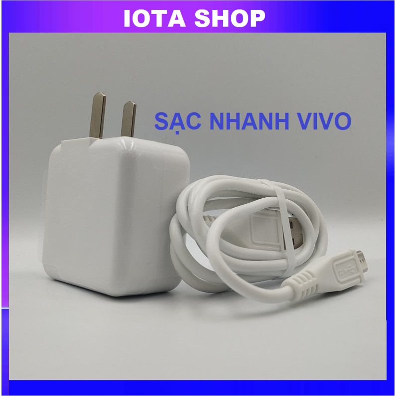Bộ sạc nhanh vivo u10, y12s, y20, v19, y91c, v15, y11, y15, v7, v20, y21 gia re flash chanrge 2.0 gồm củ sạc dây sạc