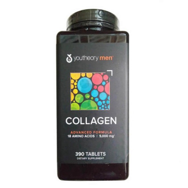 RẺ RẺ RÊ Viên uống Collagen cho nam Youtheory Men type 1 2 3 hộp 390v của Mỹ @