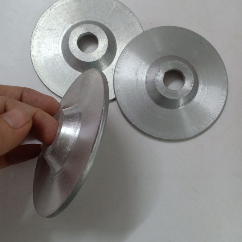 Đế trà nhôm, đĩa nhôm, đế gắn giấy nhám, nỉ bông phi 100mm (sẵn hàng - giá rẻ)