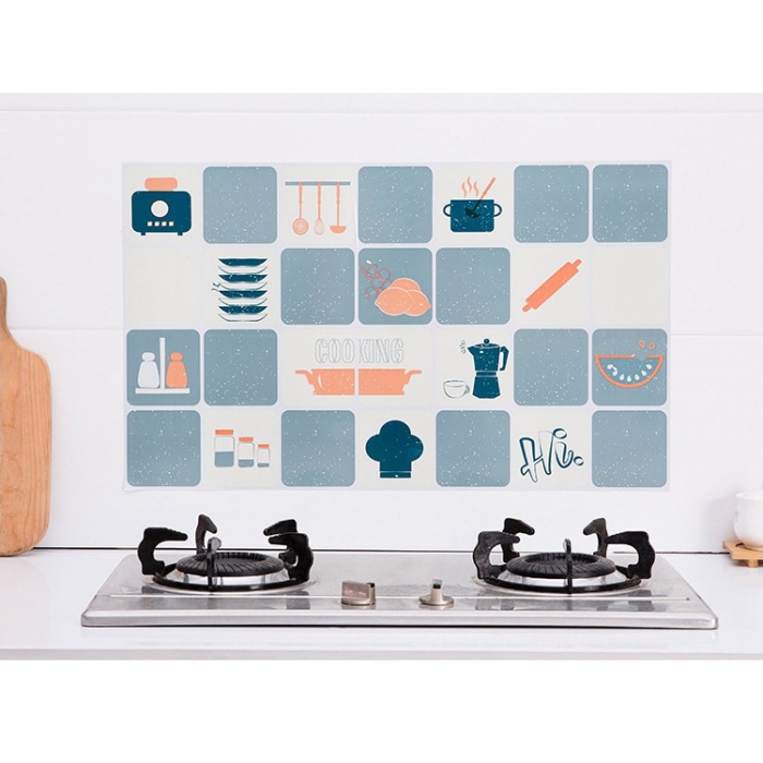 Giấy Dán Tường Nhà Bếp Chống Thấm Dầu Chịu Nhiệt Cao | BigBuy360 - bigbuy360.vn