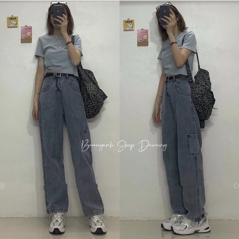 Quần Jean Ống Suôn #2427 1681344 Hàng Quảng Châu