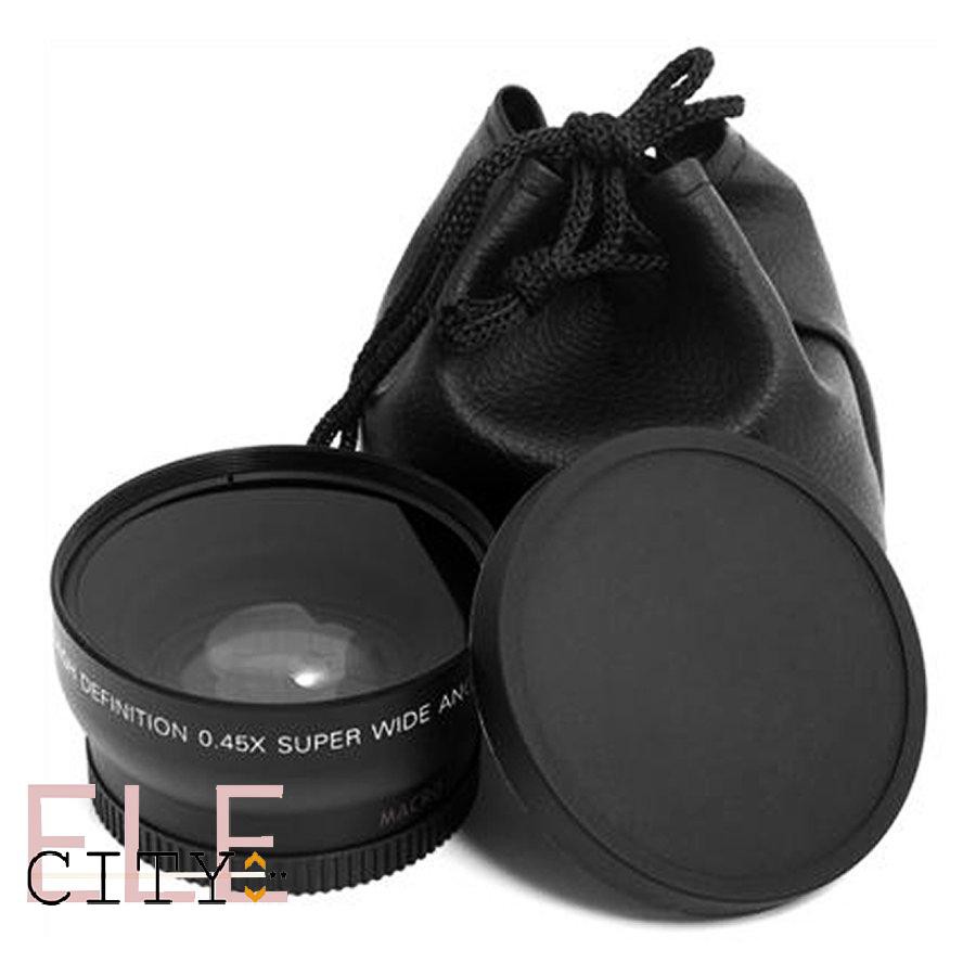 111ele} 52MM 0.45 x Wide Angle Macro Lens for Nikon D3200 D3100 D5200 D5100